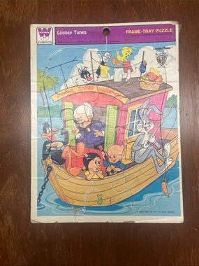 Vintage Home Sweet Houseboat Looney Tunes Puzzle